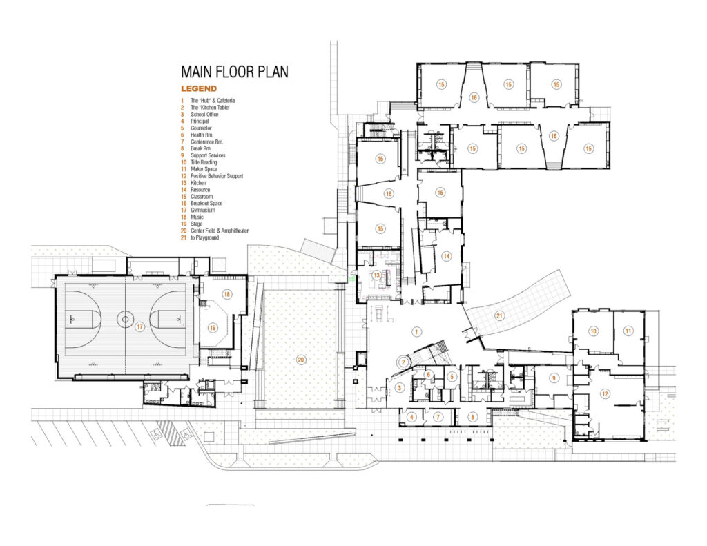 Floor plan for X Project drawing